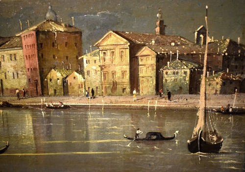 Antiquités - Venise, le Canal de la Giudecca - Italie XVIIIe siècle